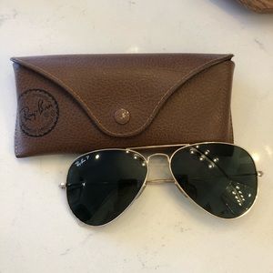 Women’s Polarized RayBan Aviator Sunglasses